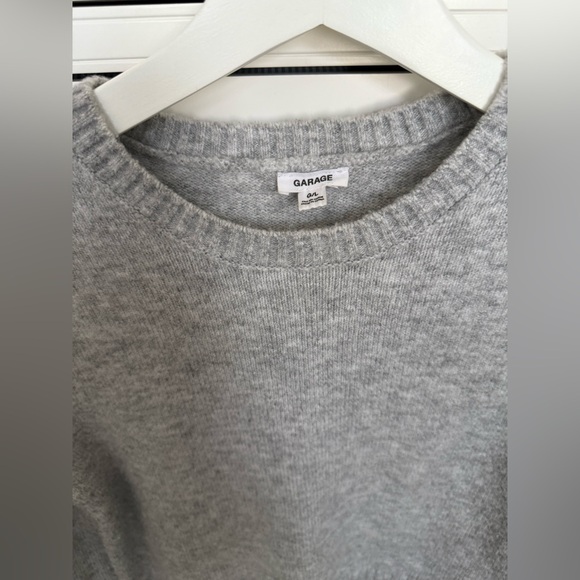 Garage Women’s Grey Cropped Sweater - Picture 3 of 4
